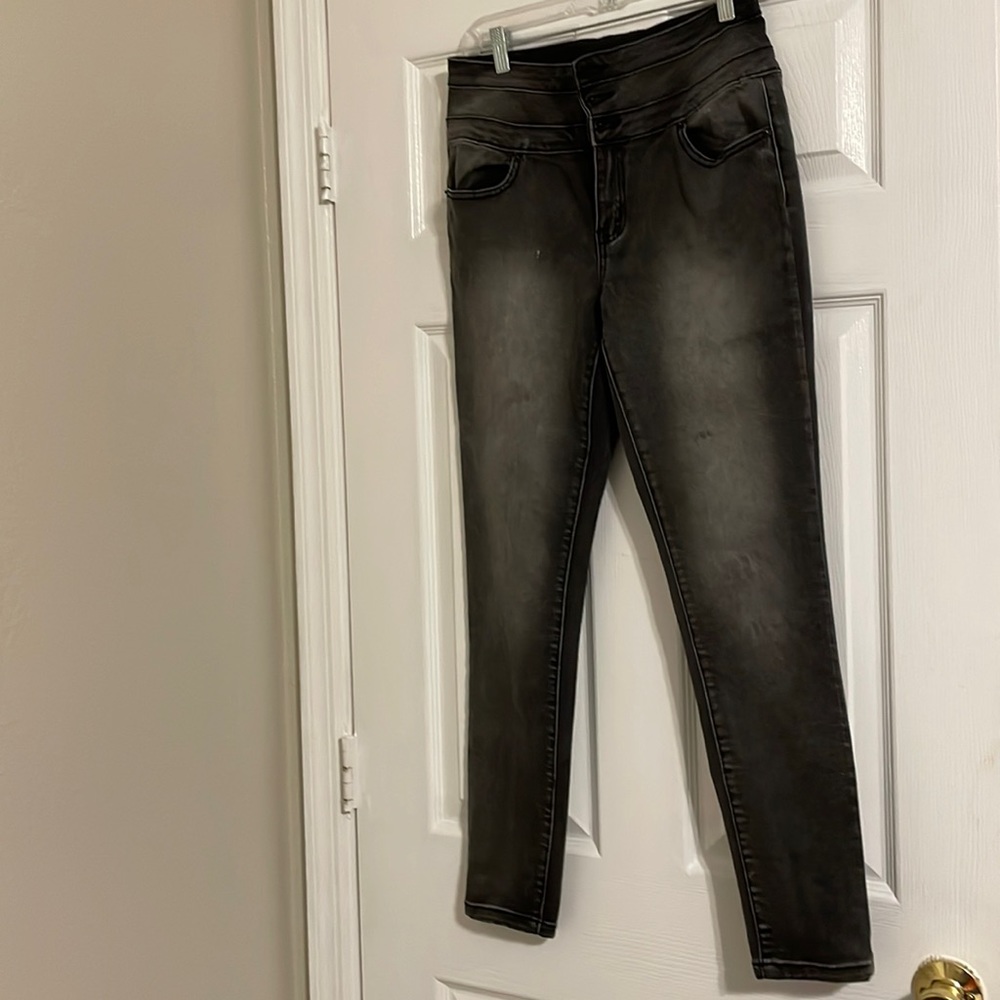 Size 11 black faded jeans